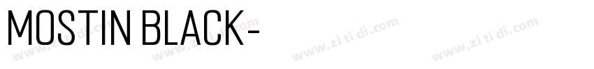 Mostin Black字体转换